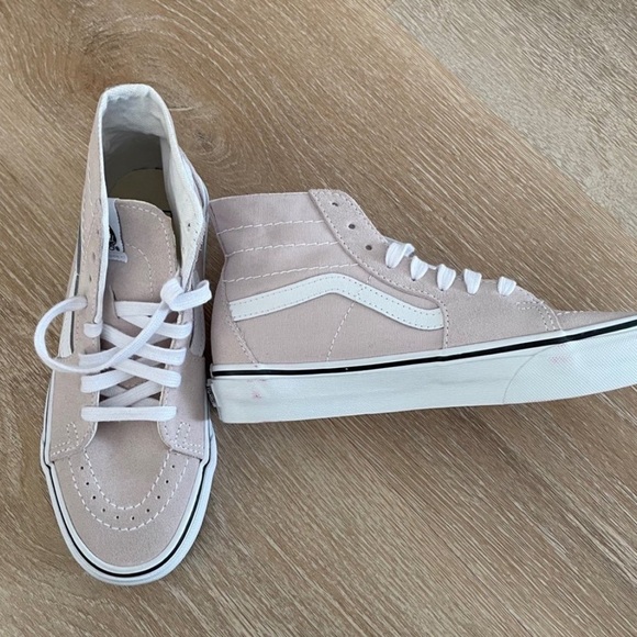 NEW! Vans Women’s Sk8-Hi Tapered Shoes Lilac Ash Suede and Canvas - Size 6 - Picture 11 of 12